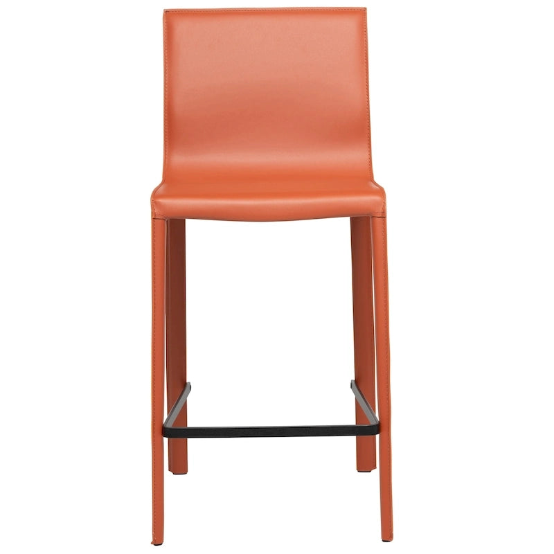 Modern Leather Counter Stool