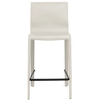 Modern Leather Counter Stool