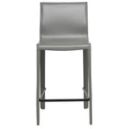 Modern Leather Counter Stool