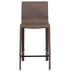 Modern Leather Counter Stool