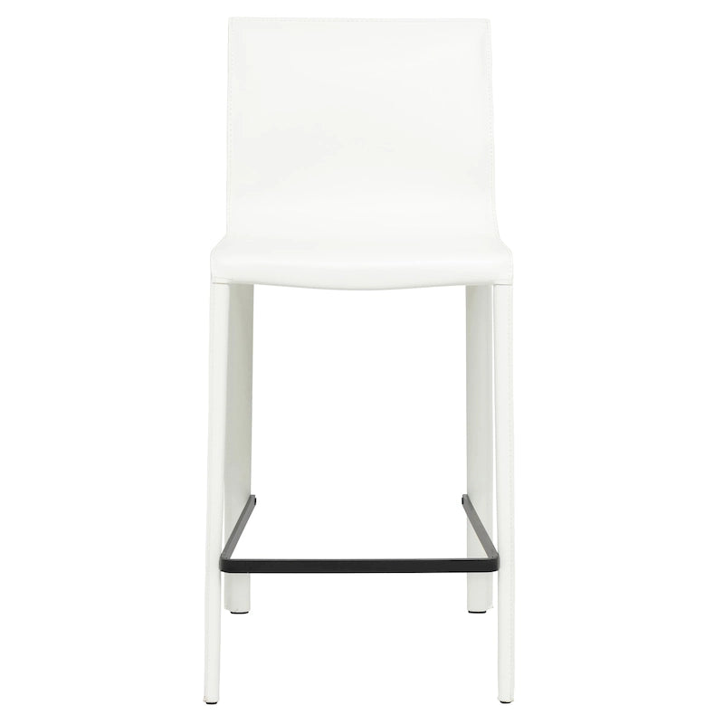 Modern Leather Counter Stool
