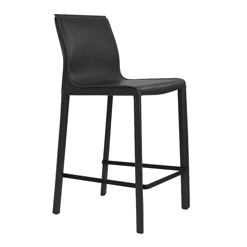 Modern Leather Counter Stool