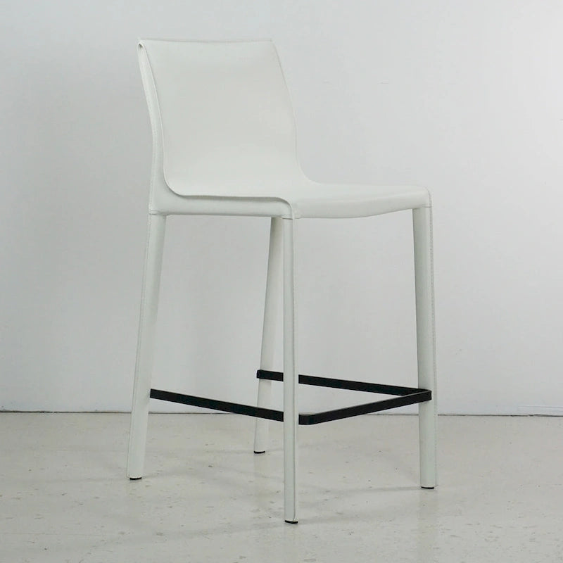 Modern Leather Counter Stool