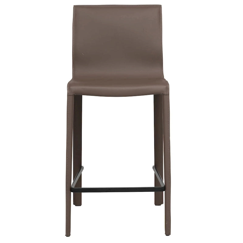 Modern Leather Counter Stool