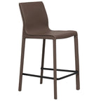 Modern Leather Counter Stool