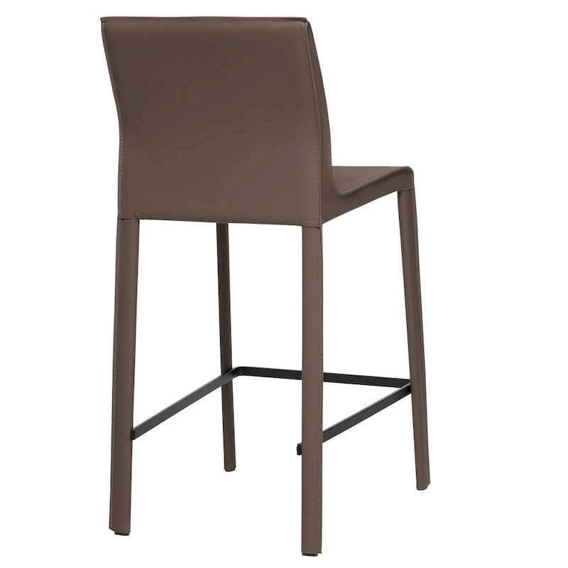 Modern Leather Counter Stool