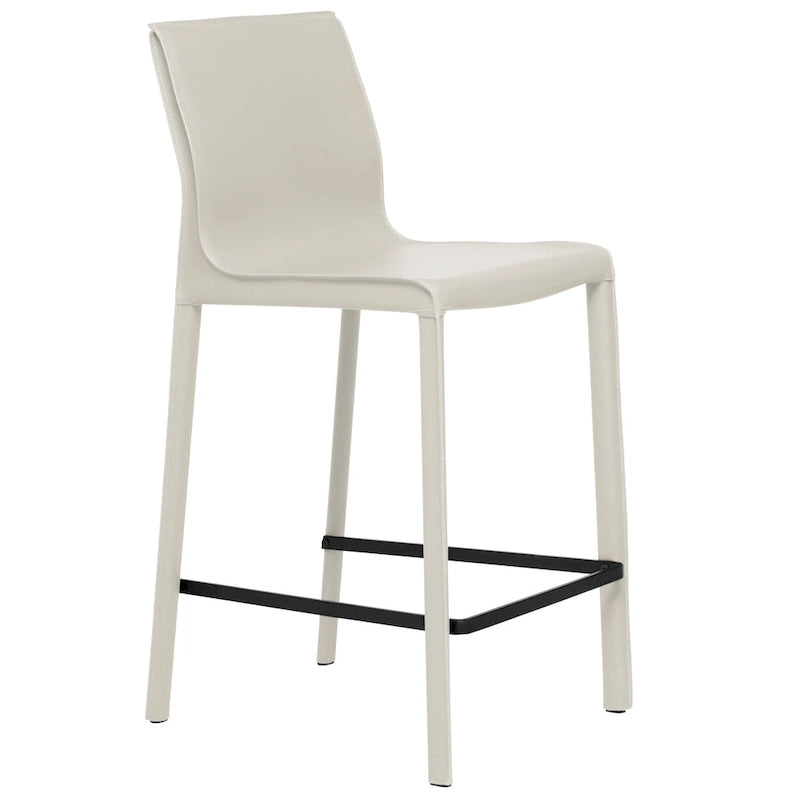 Modern Leather Counter Stool