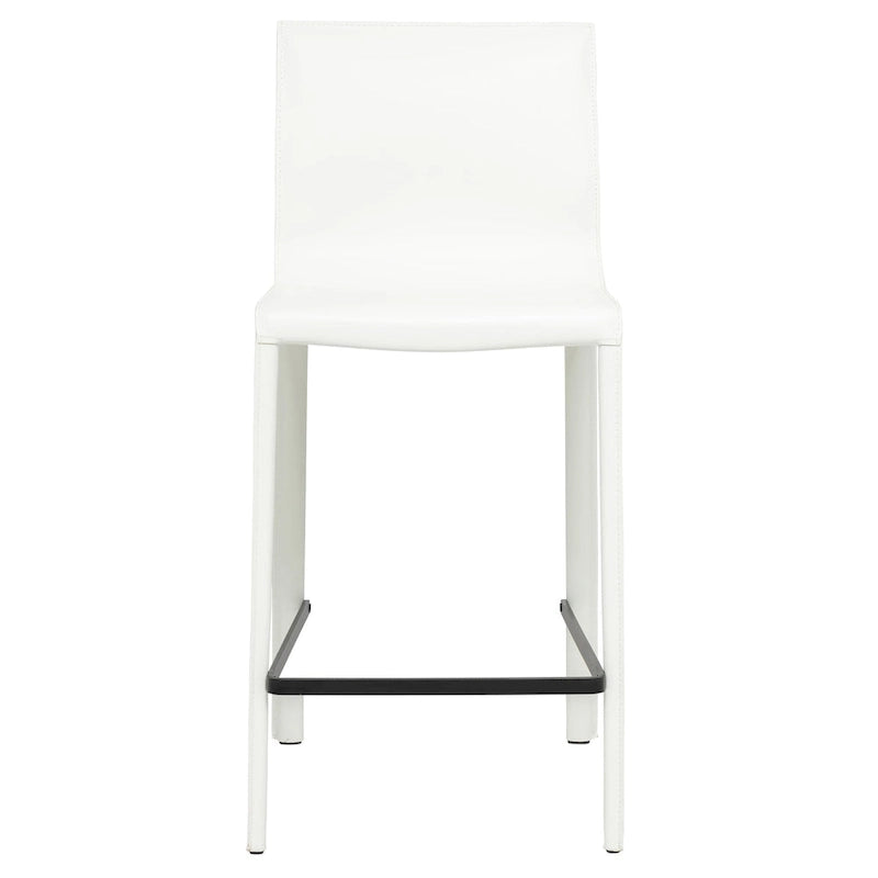 Modern Leather Counter Stool