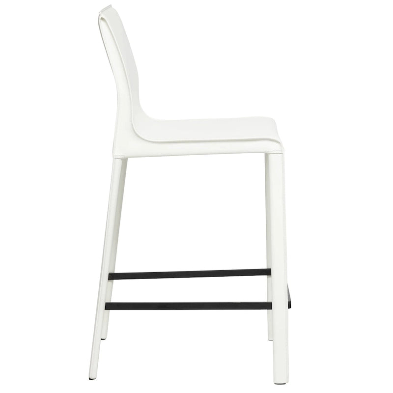 Modern Leather Counter Stool