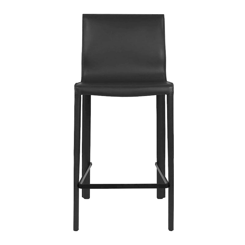 Modern Leather Counter Stool