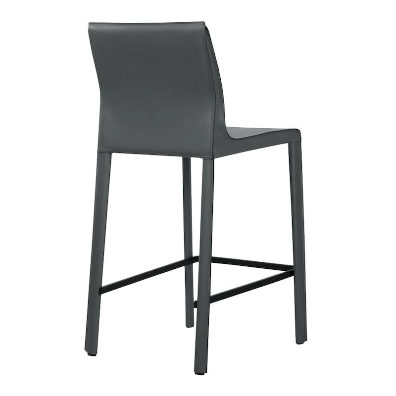 Modern Leather Counter Stool