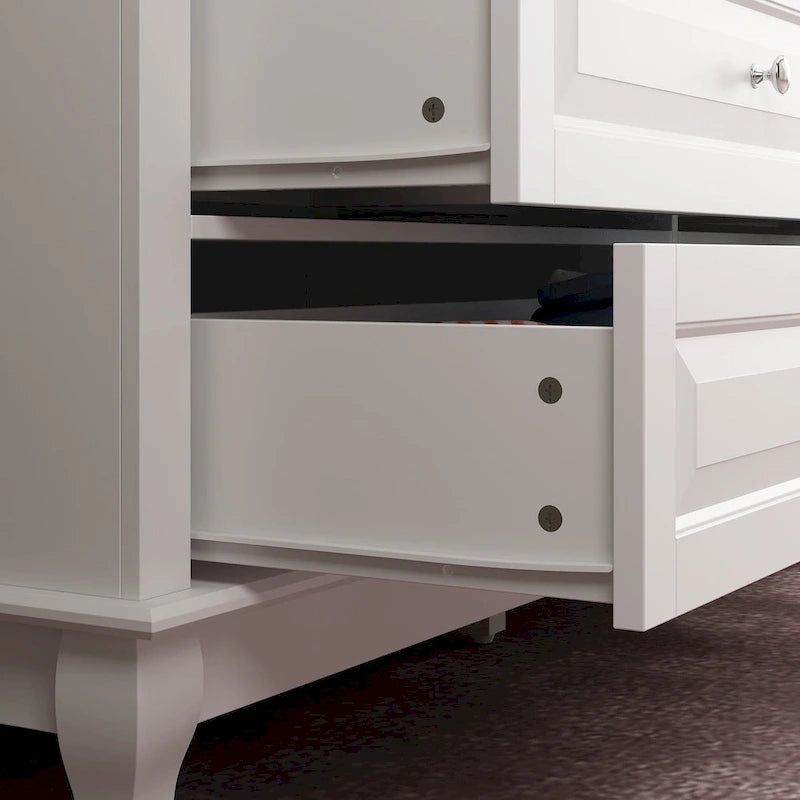 55.1W 9-Drawer Dresser: Spacious and Sleek Design Chest Lacquer