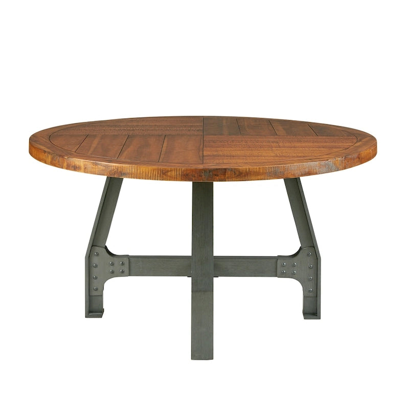 Lancaster Round Dining/Gathering Table - amber/ graphite
