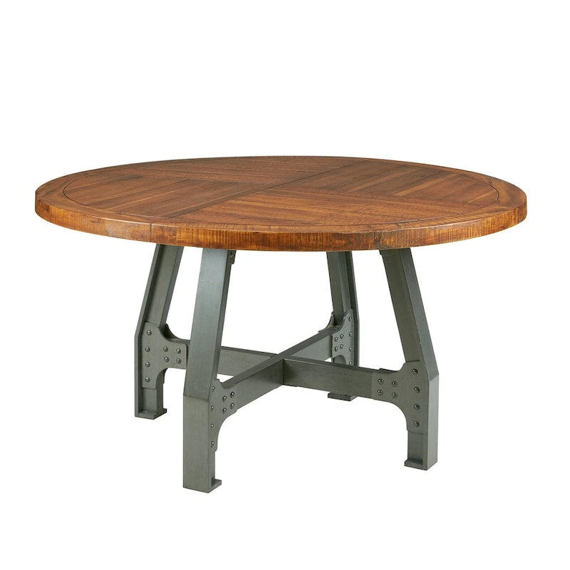 Lancaster Round Dining/Gathering Table - amber/ graphite