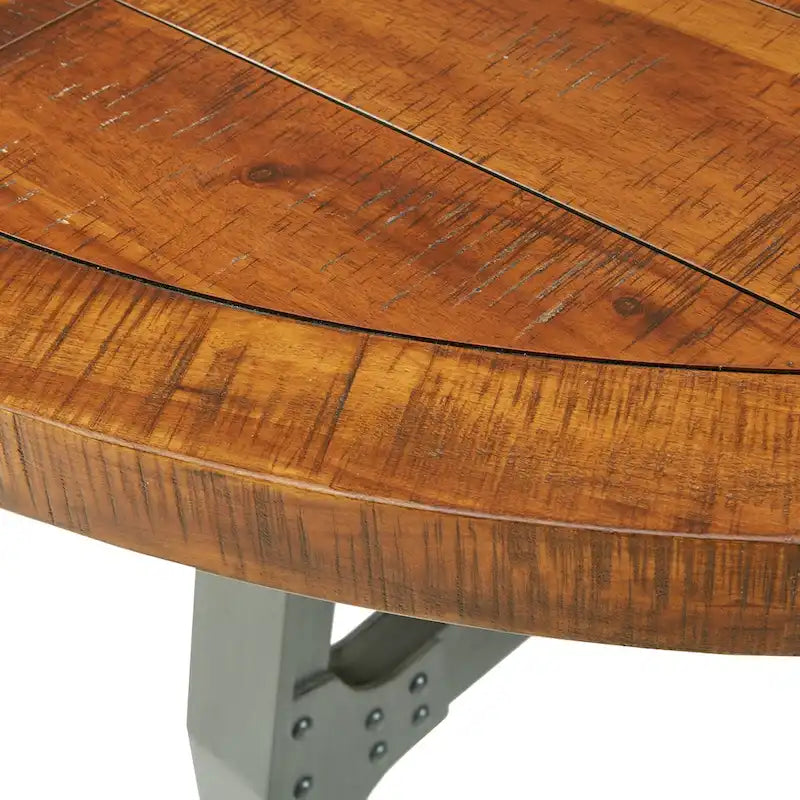 Lancaster Round Dining/Gathering Table - amber/ graphite