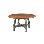Lancaster Round Dining/Gathering Table - amber/ graphite