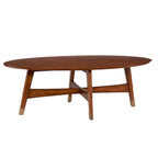 Mid Century Modern Oval Wood Coffee Table