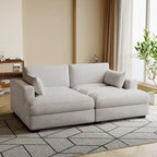 Corduroy Modular Sectional Sofa Large Couch Sleeper Chaise