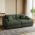 Corduroy Modular Sectional Sofa Large Couch Sleeper Chaise