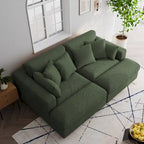 Corduroy Modular Sectional Sofa Large Couch Sleeper Chaise