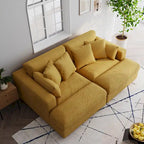 Corduroy Modular Sectional Sofa Large Couch Sleeper Chaise