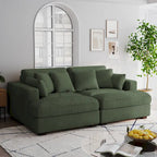 Corduroy Modular Sectional Sofa Large Couch Sleeper Chaise
