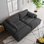 Corduroy Modular Sectional Sofa Large Couch Sleeper Chaise