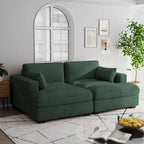 Corduroy Modular Sectional Sofa Large Couch Sleeper Chaise