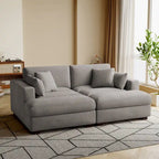 Corduroy Modular Sectional Sofa Large Couch Sleeper Chaise