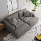 Corduroy Modular Sectional Sofa Large Couch Sleeper Chaise