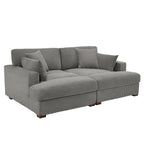 Corduroy Modular Sectional Sofa Large Couch Sleeper Chaise