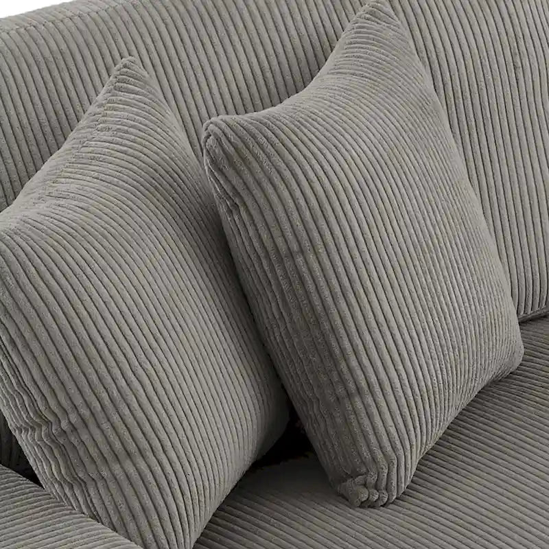 Corduroy Modular Sectional Sofa Large Couch Sleeper Chaise