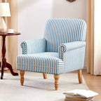 Upholstered Accent Sofa Linen Club Chair with Legs for Living Room