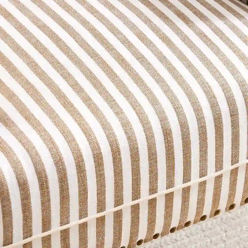 Upholstered Accent Sofa Linen Club Chair with Legs for Living Room