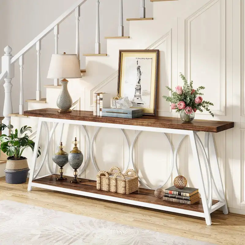 70.9 inch Extra Long Console Table Sofa Accent Table for Living Room