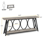 70.9 inch Extra Long Console Table Sofa Accent Table for Living Room