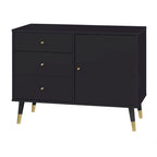 3-Drawer Mid-Century Buffet - Wood Finish