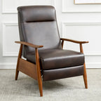 Chestnut Brown Push-Back Recliner Chair - 330 lbs Capacity