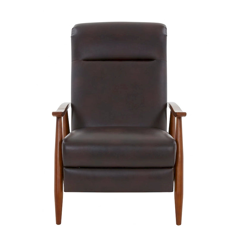 Chestnut Brown Push-Back Recliner Chair - 330 lbs Capacity