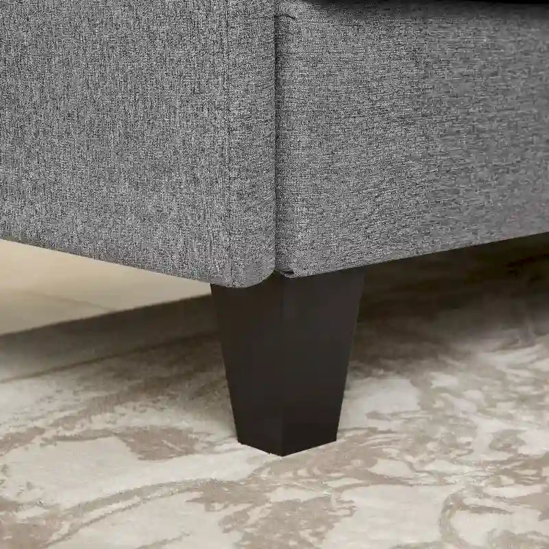 86.22 L Shaped Sectional Sofa with Side Storage Pockets