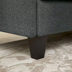 86.22 L Shaped Sectional Sofa with Side Storage Pockets