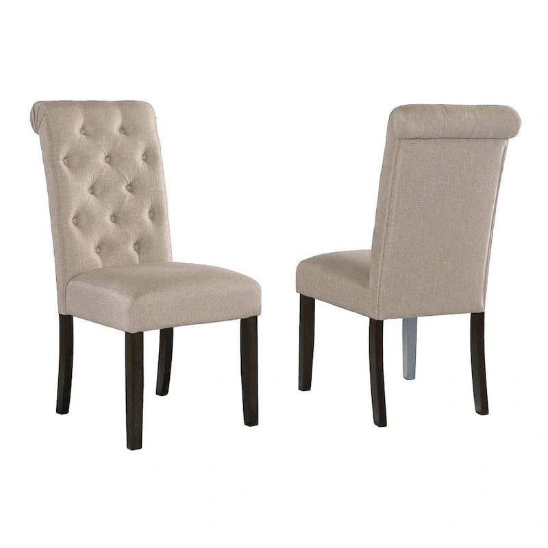 Solid Wood Tufted Dining Chair (Set of 2)