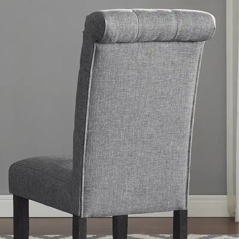 Solid Wood Tufted Dining Chair (Set of 2)