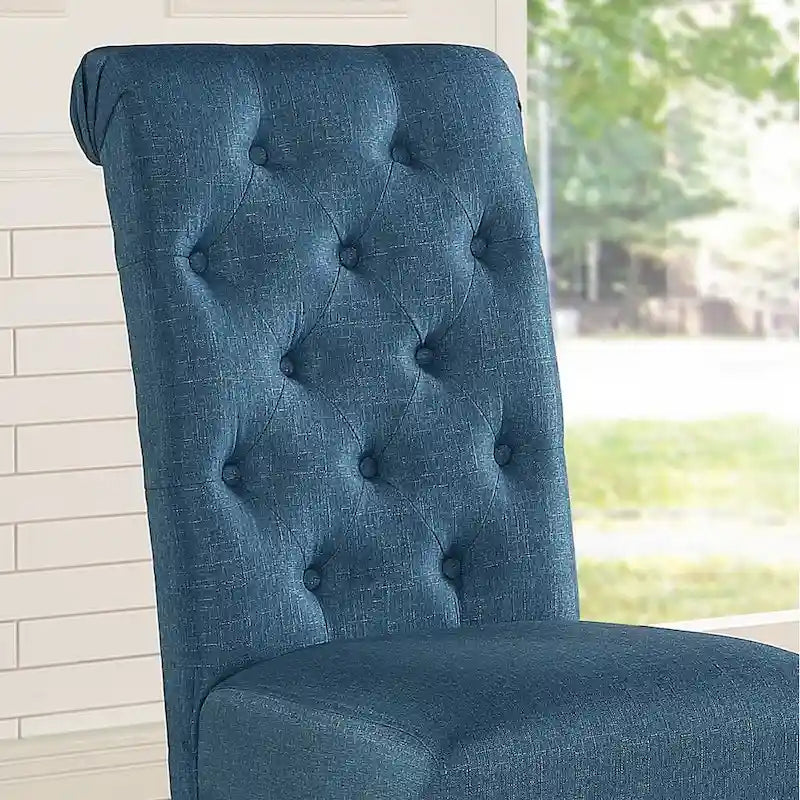 Solid Wood Tufted Dining Chair (Set of 2)
