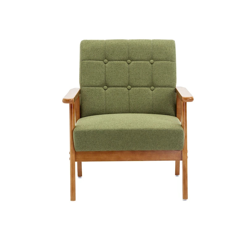 Mid-Century Modern Accent solid wood chair, for Living Room Bedroom Studio chair