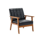 Mid-Century Modern Accent solid wood chair, for Living Room Bedroom Studio chair