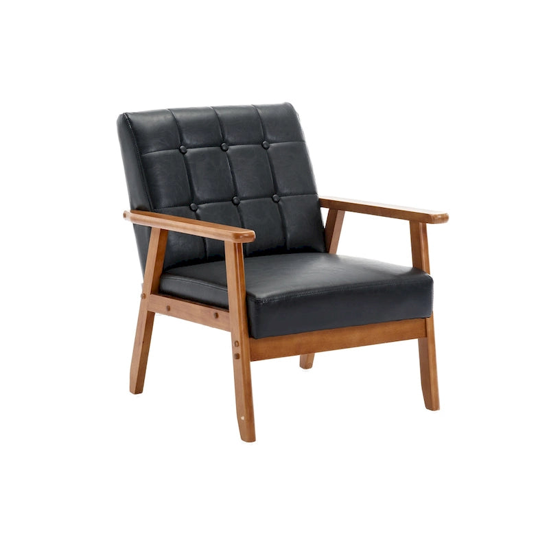 Mid-Century Modern Accent solid wood chair, for Living Room Bedroom Studio chair