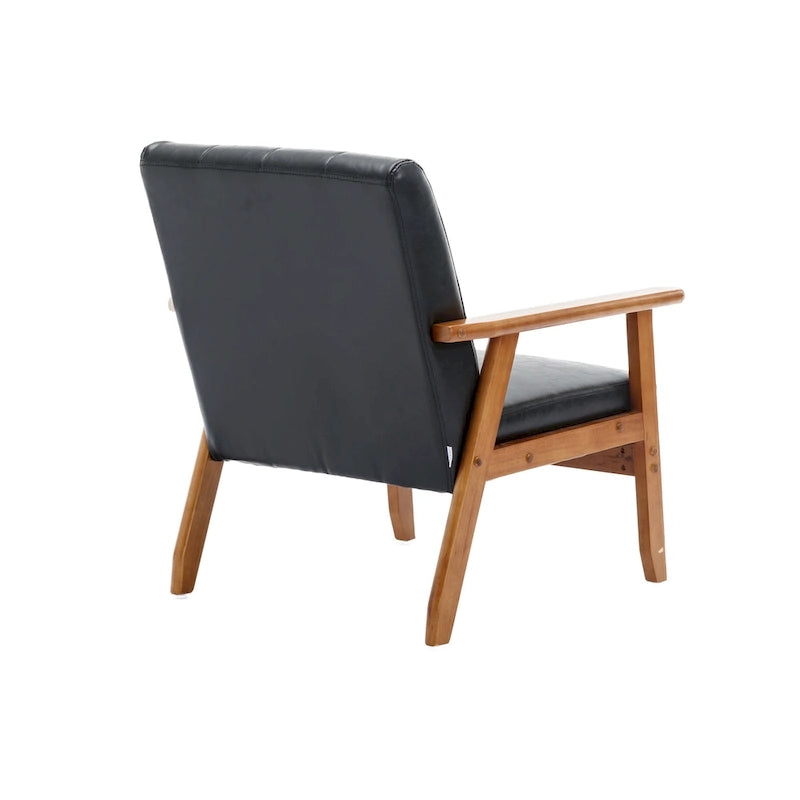 Mid-Century Modern Accent solid wood chair, for Living Room Bedroom Studio chair