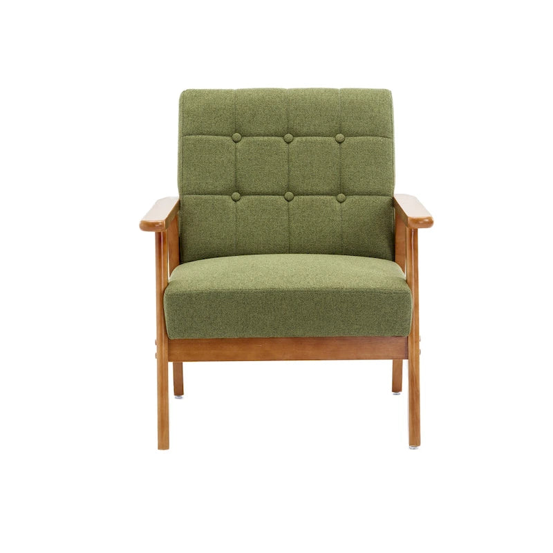 Mid-Century Modern Accent solid wood chair, for Living Room Bedroom Studio chair