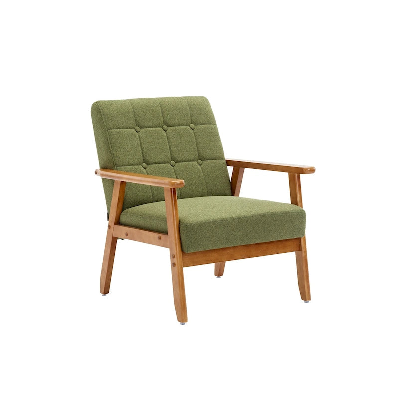 Mid-Century Modern Accent solid wood chair, for Living Room Bedroom Studio chair